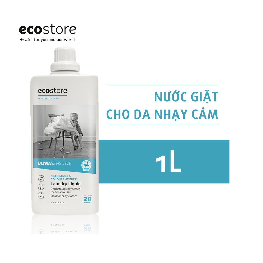 Nước giặt dành cho da nhạy cảm gốc thực vật Ecostore 1L