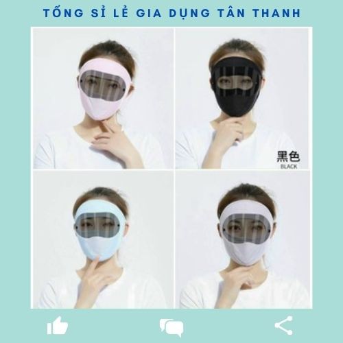 Khẩu trang ninja [SALE]💥RẺ VÔ ĐỊCH💥 Khẩu trang có kính chống tia cực tím, chống gió