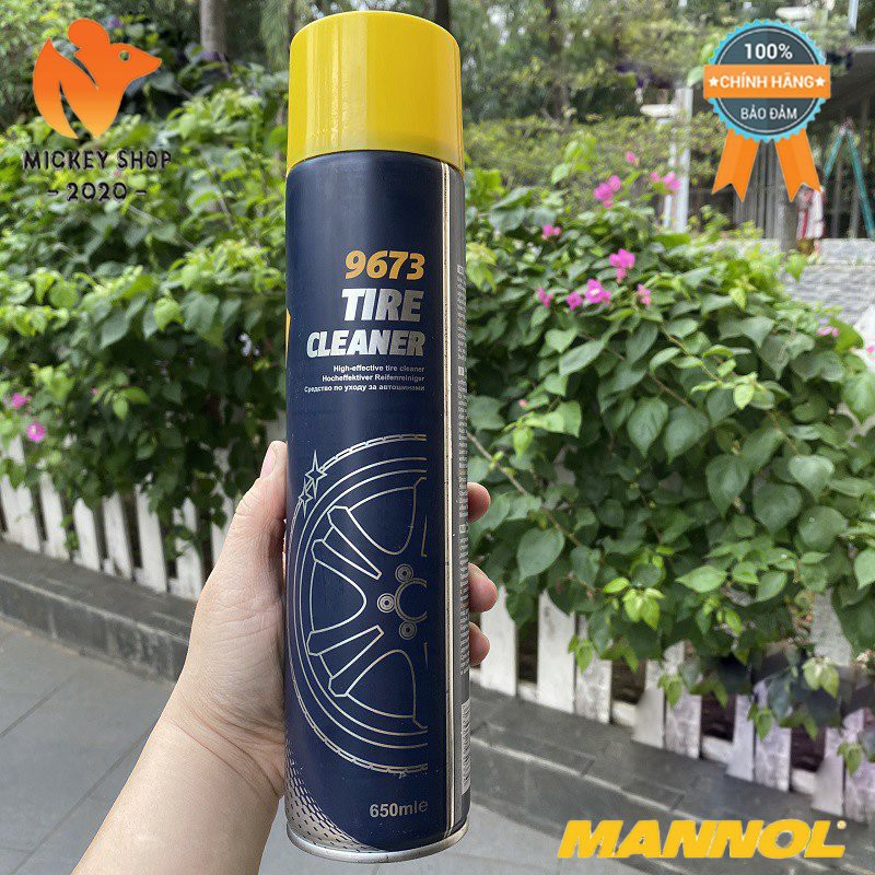 [Pro] Dung Dịch Vệ Sinh Lốp Xe MANNOL 9673 – 650ML Tire Cleaner – Hàng Đức Chính Hãng – Mickey2020shop