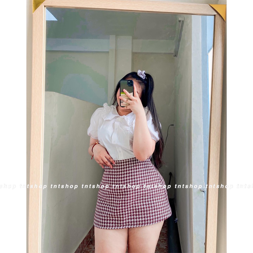 ÁO SƠ MI HỌC SINH CỔ BÈO [TNTSHOP BIGSIZE 60KG 90KG]
