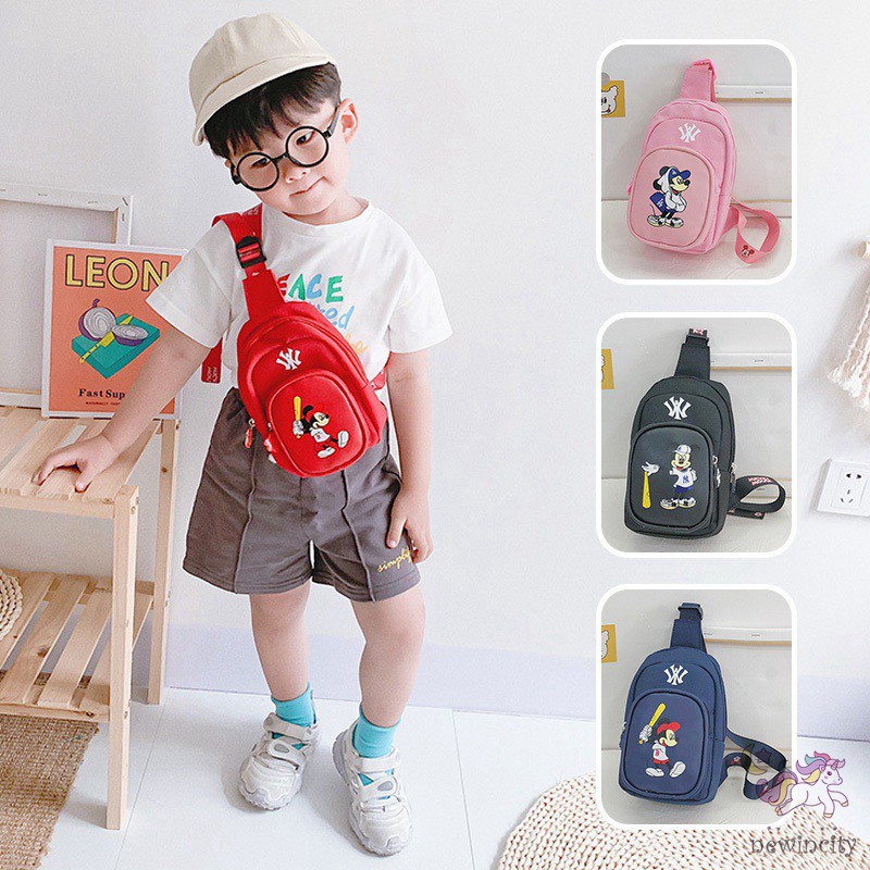✿ Korean Boys Girls Bags Children Cute Cartoon Print Handbag Fashion Shoulder Bag