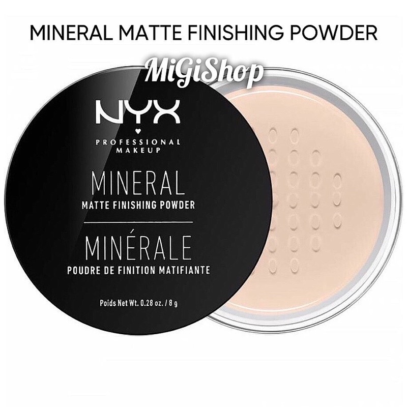 Phấn Phủ Dạng Bột Nyx Mineral Matte Finishing Powder 8g