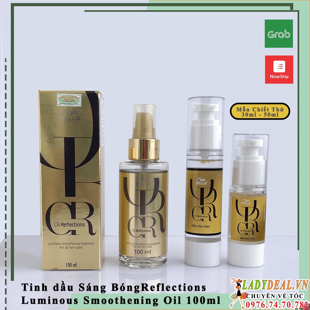 Wella - Tinh Dầu Wella Oil Giúp Tóc Mềm Mượt, Sáng Bóng, Cho Mọi Loại Tóc Reflections Luminous Smoothening Oil 100ml