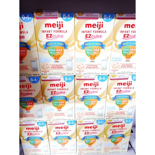 Sữa Meiji thanh 0~1 nhập khẩu (X16 thanh) hàng chuẩn công ty