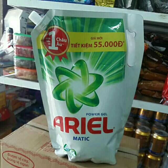 Combo 2 túi nước giặt ariel 2,4 kg chỉ còn giữ màu