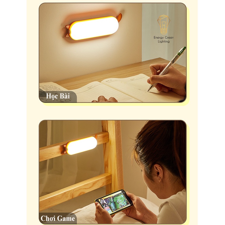 Đèn Led Dán Energy Green Lighting Tủ Mèo Siêu Dễ Thương WH-B19 - Đọc Sách , Học Bài , Làm Việc - Dán Tường , Dán Tủ