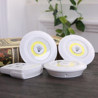 (GIÁ HUỶ DIỆT)Đèn  LED mini  bộ 3 đèn gắn tường, tủ,làm đèn ngủ, có điều khiển từ xa