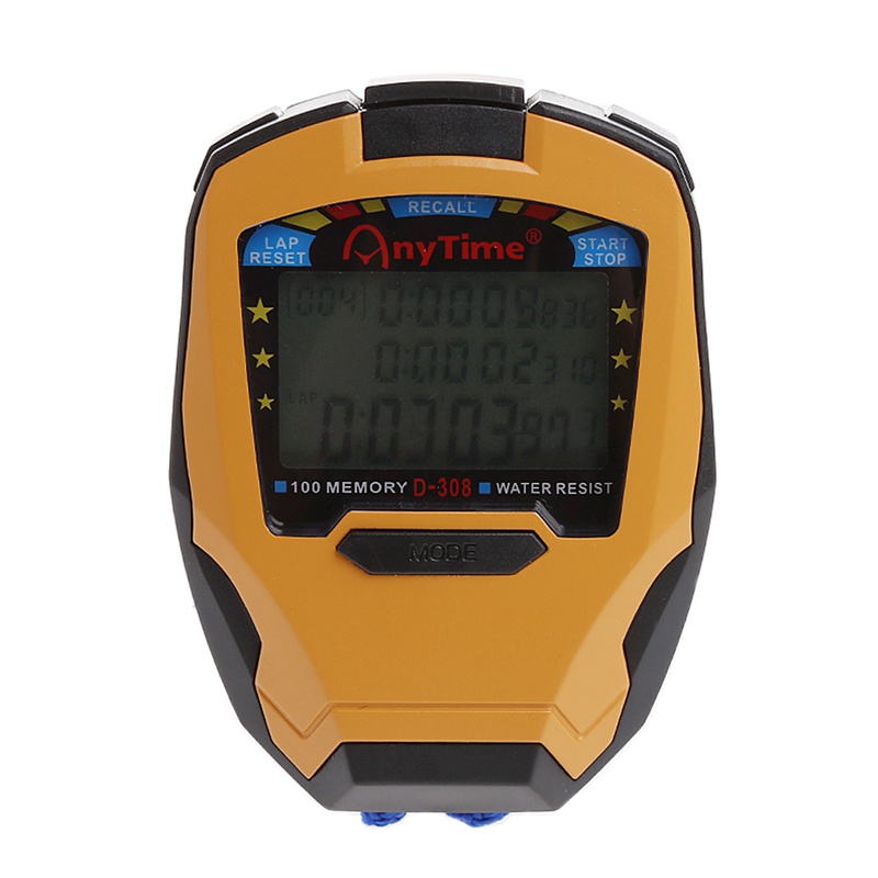 Đồng Hồ Bấm Giờ Kỹ Thuật Số 3 Hàng100 Lap 1 / 1000s