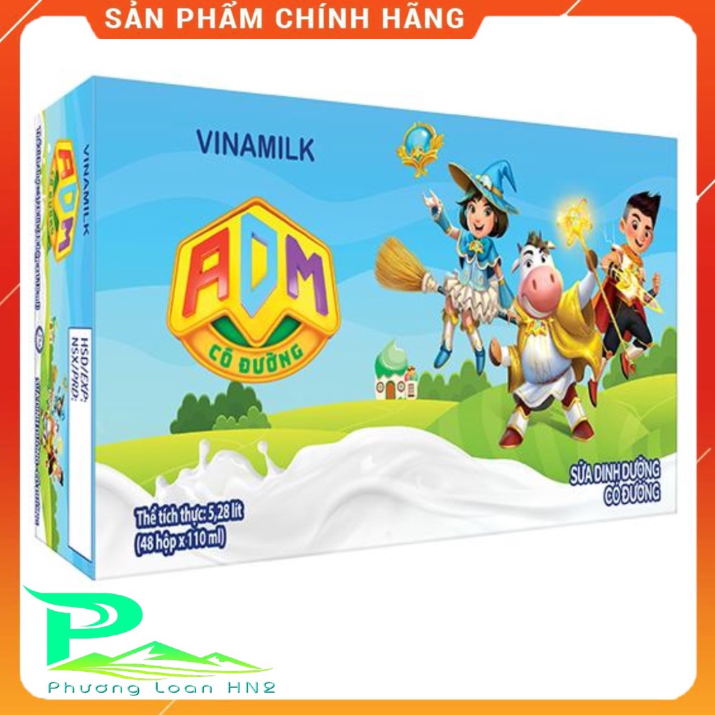 Sữa dinh dưỡng Có Đường Vinamilk ADM 110ml [Ko kèm KM]