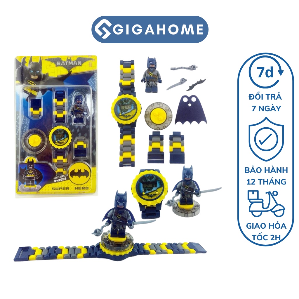Đồ Chơi Đồng Hồ Biến Hình Siêu Anh Hùng Robot GIGAHOME Cho Bé Tự Do Lắp Ráp 7903