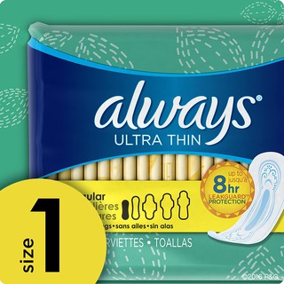 Băng vệ sinh always ultra thin 46 miếng - size 1 màu vàng - ảnh sản phẩm 3