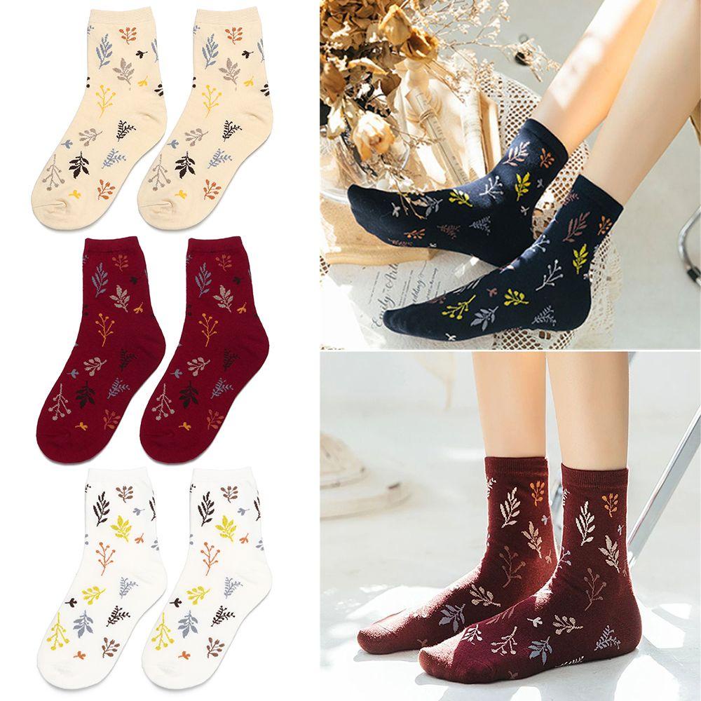 Vớ Cotton Thuần Khiết In Họa Tiết Phong Cách Nhật Bản Thời Trang
