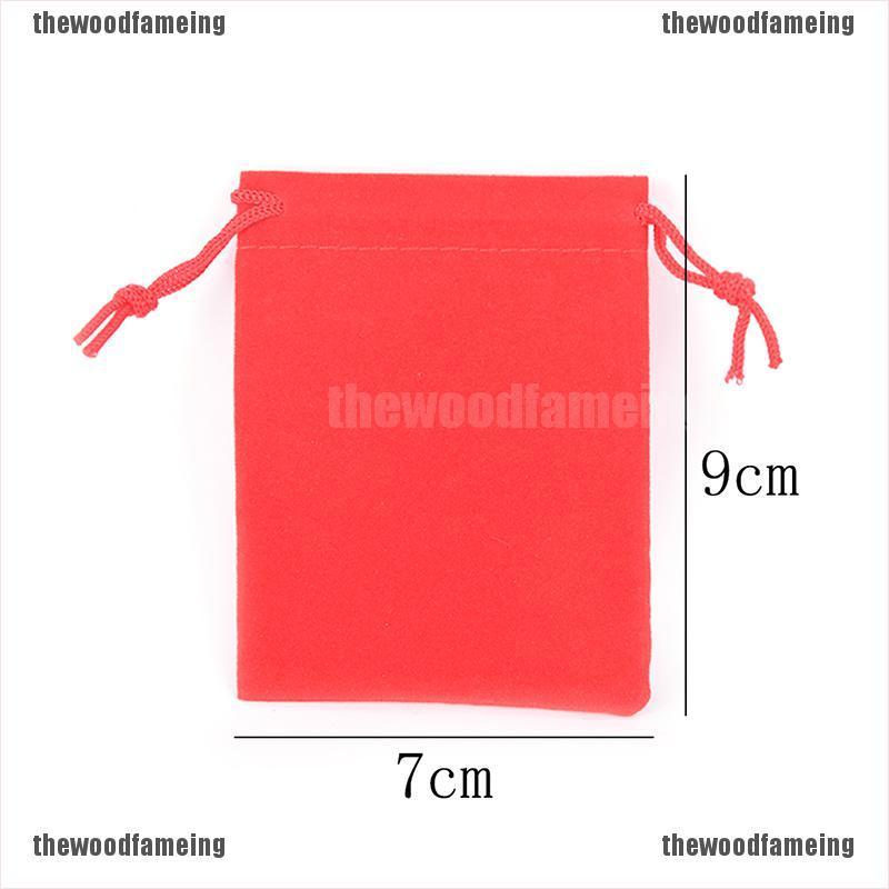 Set 10 Túi Nhung Dây Rút Đựng Trang Sức 7x9cm