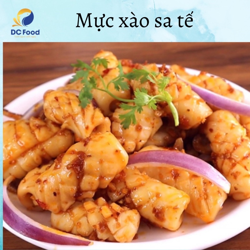 Mực Ống 38-40con/kg, vỉ 500g. Hàng tươi sống được cấp đông -18 độ.