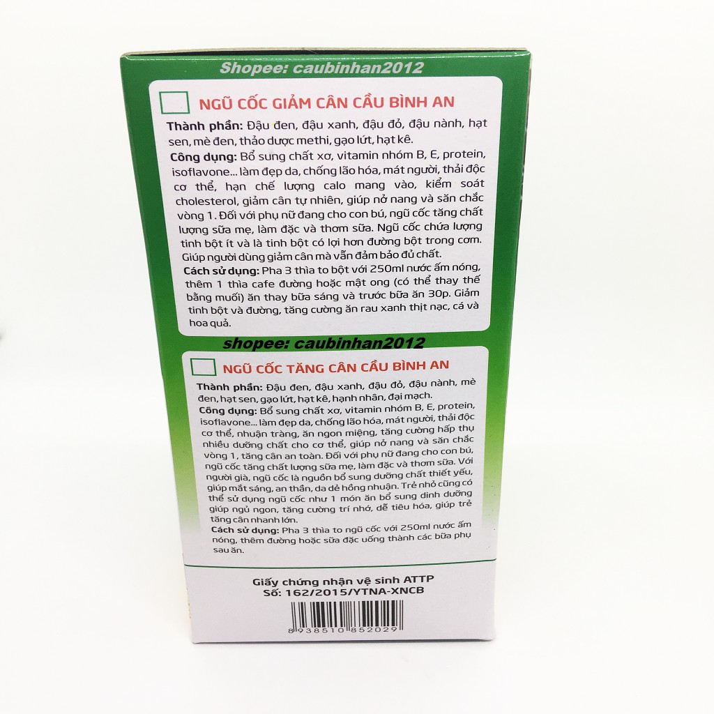 Bột Ngũ Cốc Lợi Sữa Giảm Cân Cầu Bình An 1KG