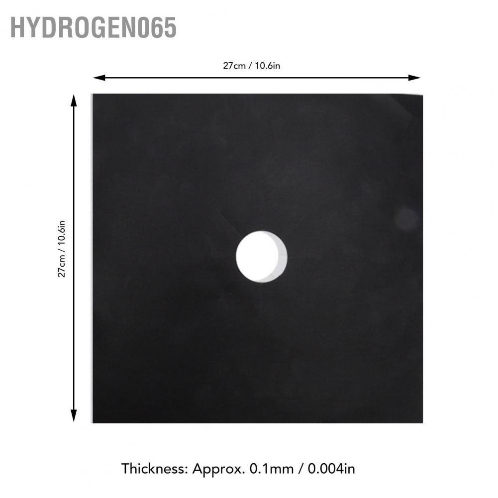 Hydrogen065 Hydrogen065 Nắp bếp 4 cái đậy đầu đốt PTFE Lớp phủ chống dính Dải gas Bếp Tấm bảo vệ hàng cho nấu ăn