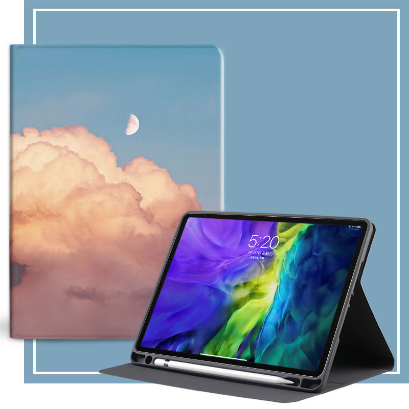 Bao da máy tính bảng tự động tắt mở màn hình 10.9'' kèm ngăn đựng bút cho ipad Air 4 ipad Mini5 7.9'' Pro 10.5'' 11'' 2018 2020 ipad 5/6/7/8 Gen Air3