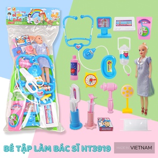 Túi đồ chơi Bé tập làm Bác Sĩ HT3919