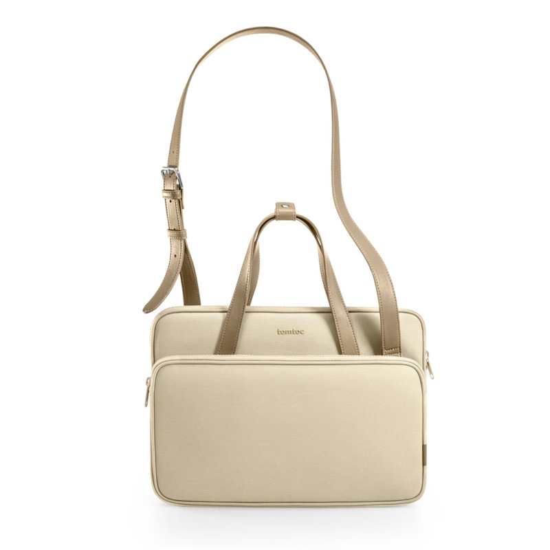 TÚI ĐEO CHÉO TOMTOC (USA) PREMIUM THEHER SHOULDER BAG MB 13”/14”, ULTRABOOK 13″ H22C1