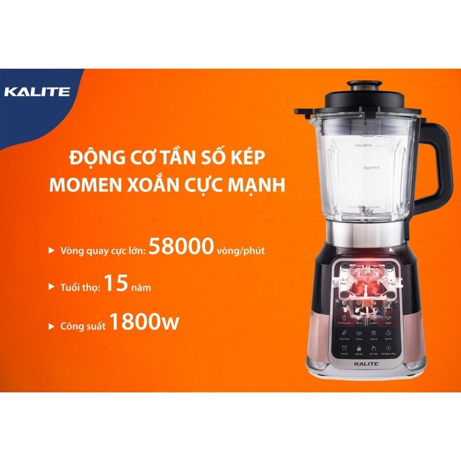 Máy làm sữa hạt Kalite E200, Dung tích 2000ml, Bảo hành chính hãng