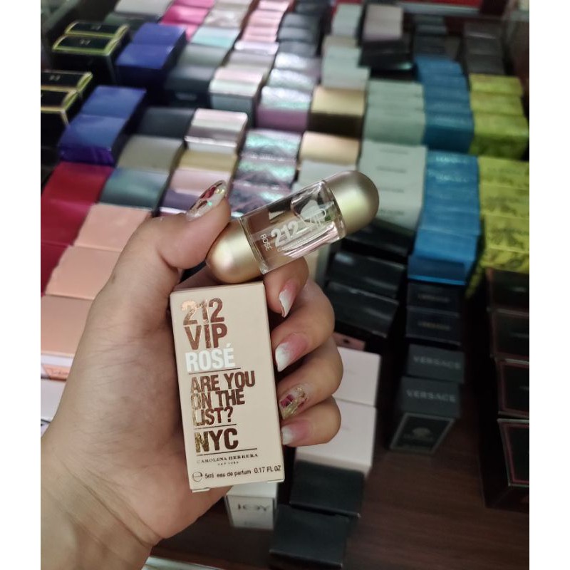 Nước Hoa Mini  212 VIP Rose 5ml