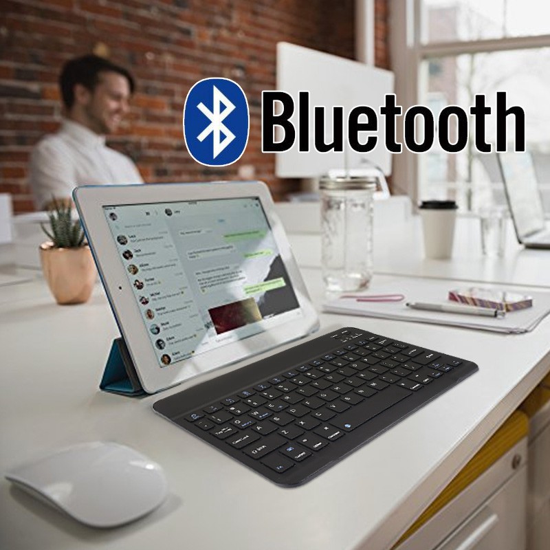 Bàn phím bluetooth không dây siêu mỏng 7 / 10 inch có thể sạc được