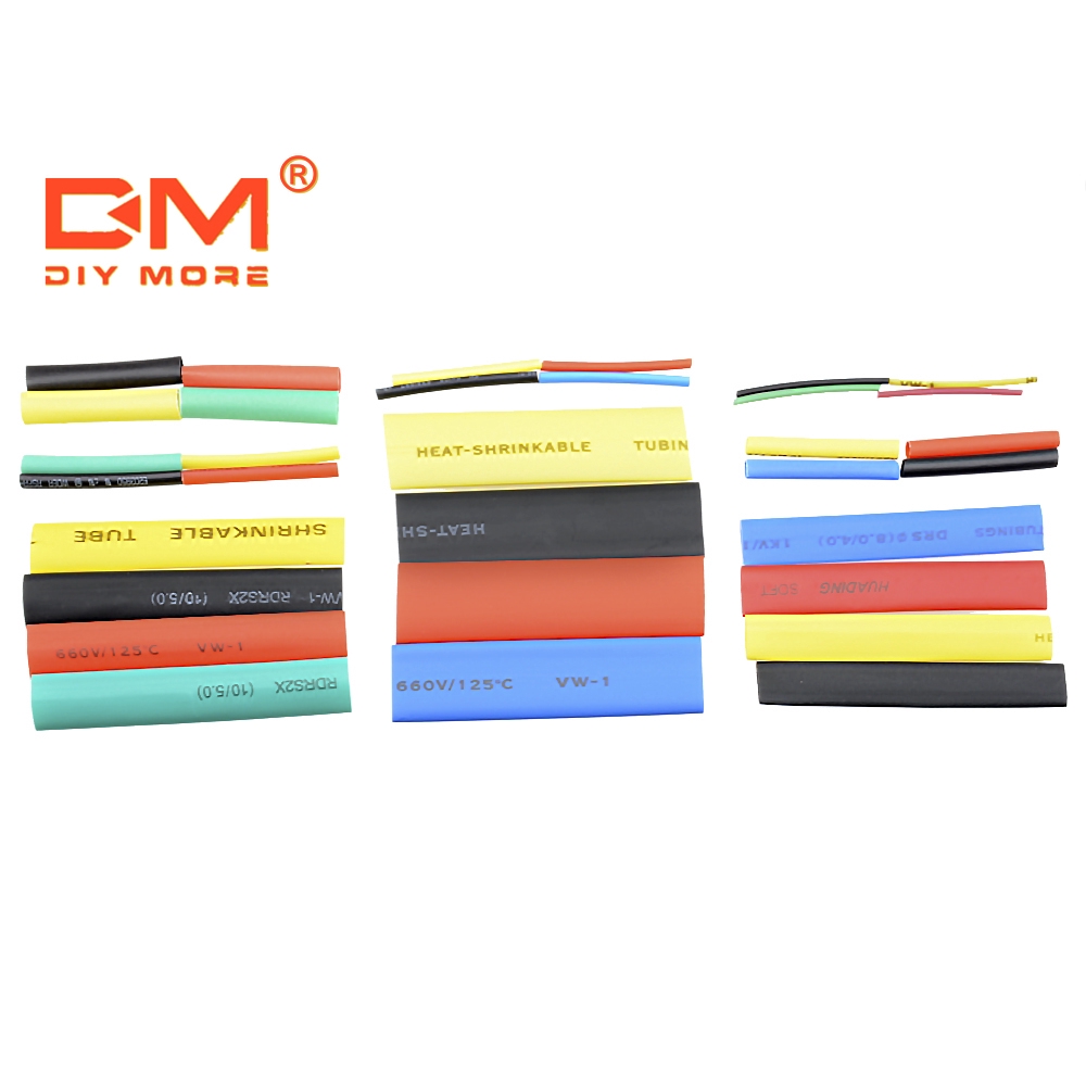 Set 328 ống co nhiệt DIYMORE 8 kích cỡ