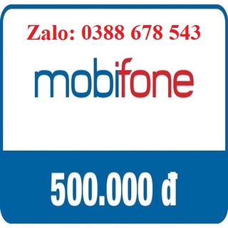 Thẻ Cào Mobifone 500K Siêu Rẻ