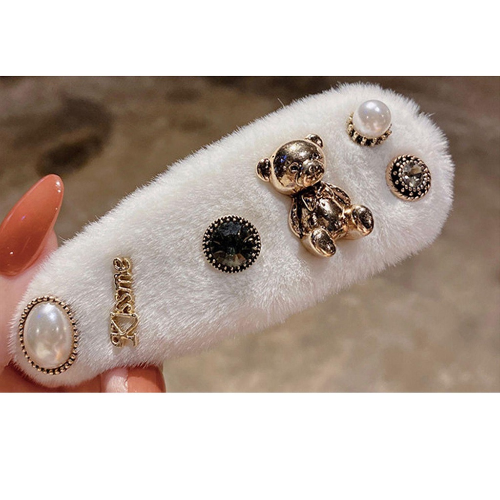 Kẹp Tóc Bên Hông Hình Vuông Dành Cho Nữ