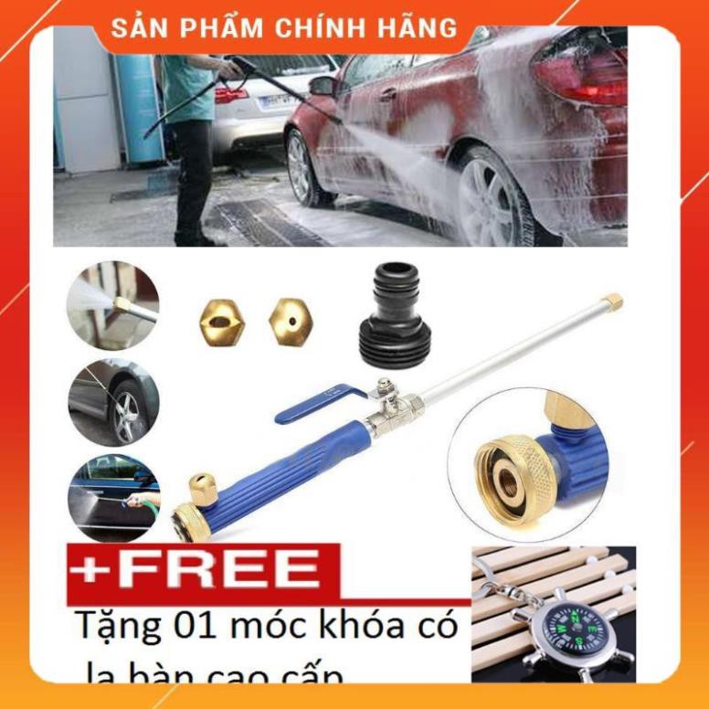 (HÀNG HOT SIÊU CHÂT) Vòi xịt nước rửa xe áp lực cao tặng móc khóa có la bàn k 590 206657206590