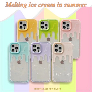 Ốp Điện Thoại Mềm Trong Suốt Họa Tiết Sơn Chảy Dễ Thương Chống Va Đập Cho Iphone 12 11 Pro Max Xr X Xs Max 7 8Plus