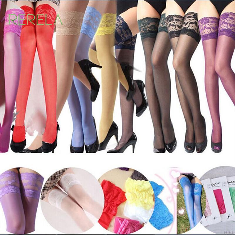 Tất đùi mỏng viền ren hoa gợi cảm quyến rũ dành cho nữ
