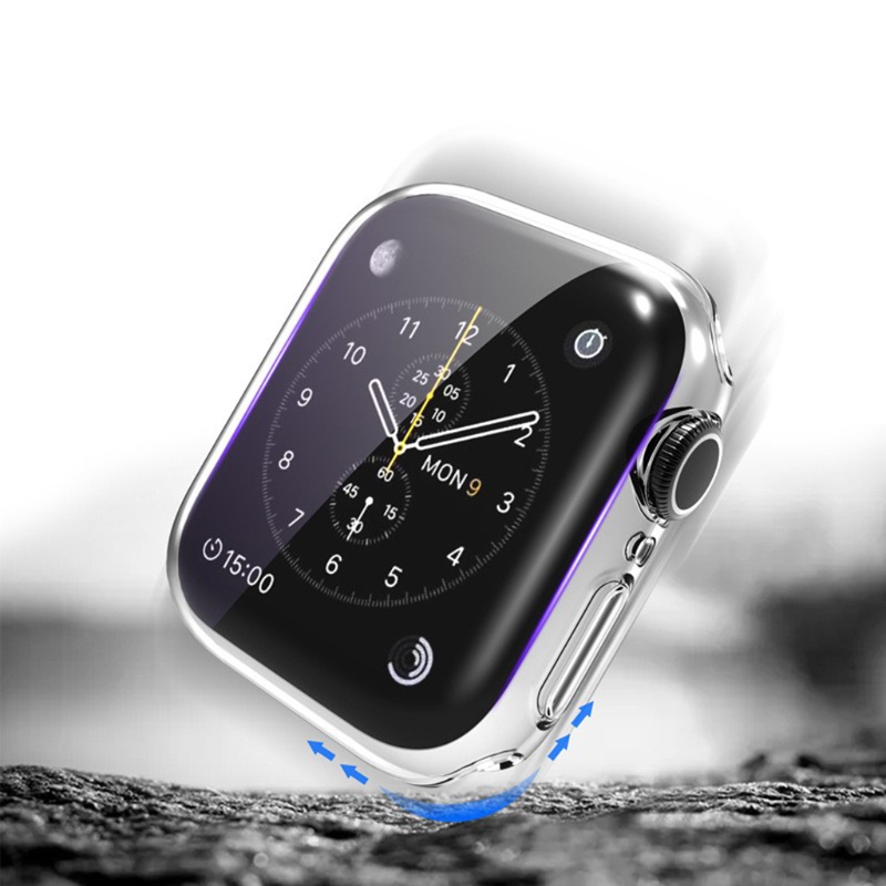 Ốp TPU Mềm Bảo Vệ Màn Hình Chống Sốc Cho Apple-Watch7 41 45mm