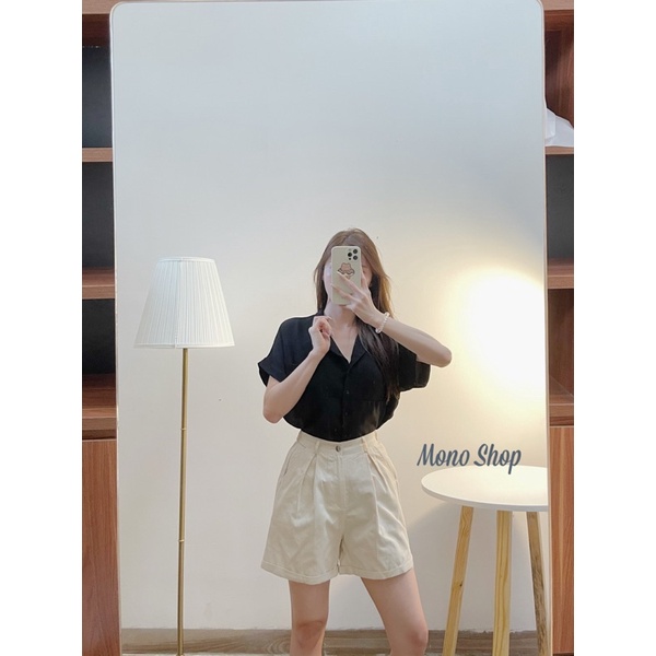 Quần short kaki ba màu, quần short hai túi trước (ảnh thật/sẵn)