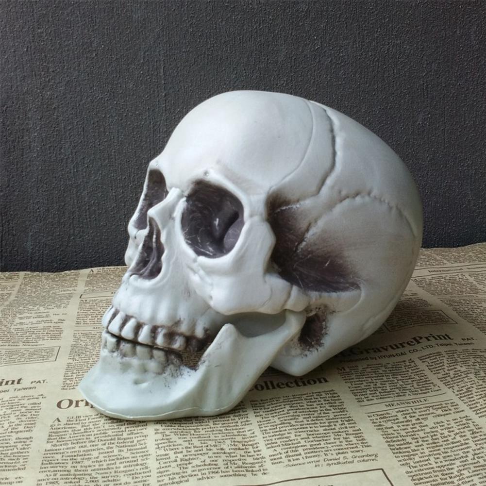 Mô hình đầu lâu mini bằng nhựa trang trí halloween