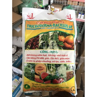 Nấm đối kháng Trichoderma-Bacillus - Gói 1kg