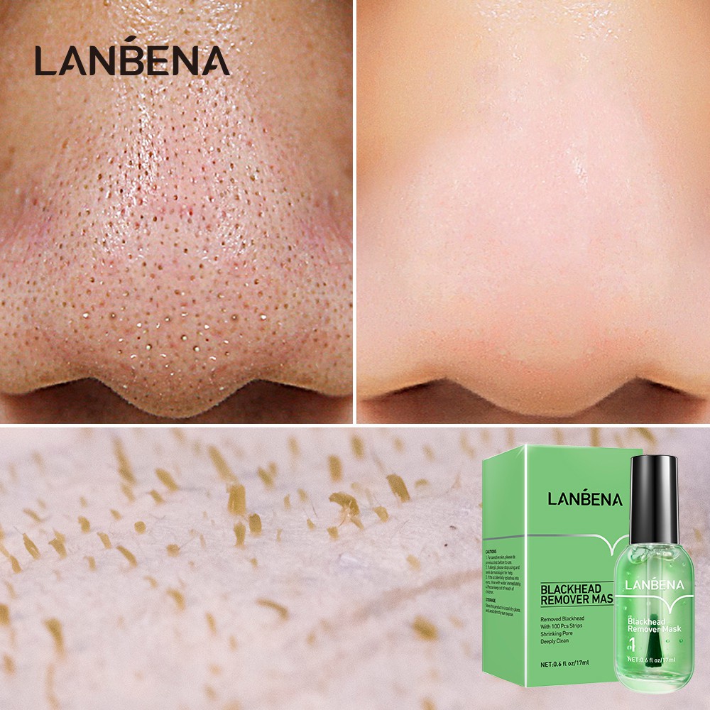 1 Mặt Nạ Lột Mụn Đầu Đen / Se Khít Lỗ Chân Lông Làm Sạch Sâu LANBENA 17ml