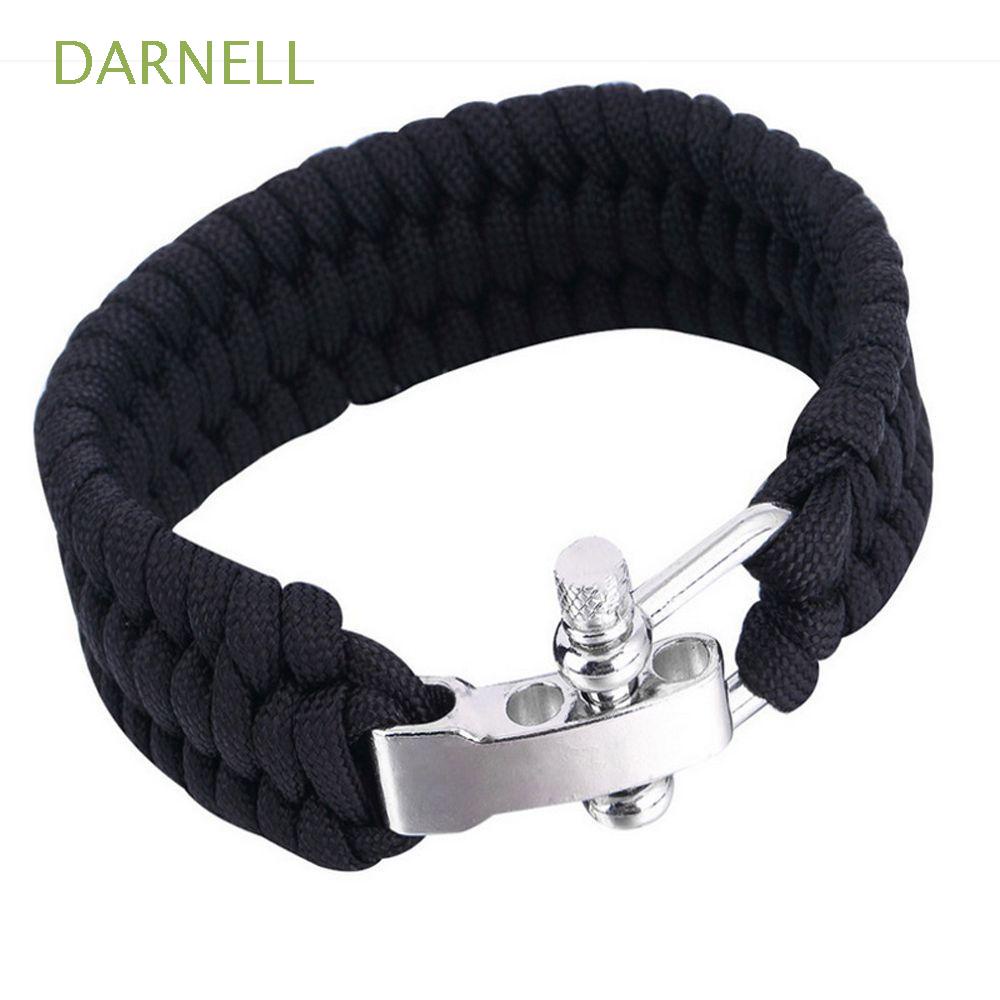 DARNELL Hot Sale Umbrella Rope Wristband High Quality Survival Bracelet Bracelet Paracord 7-Stand Alloy Buckle Unique Design Adjustable Outdoor Camping Hiking Braided Bracelet/Multicolor