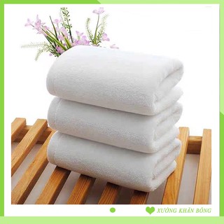 Khăn tắm trắng khách sạn 65x125cm - Hàng loại 1