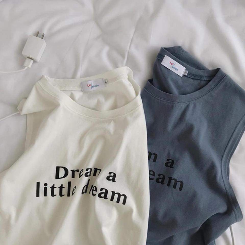 Áo tanktop dream a little dream Fox unisex