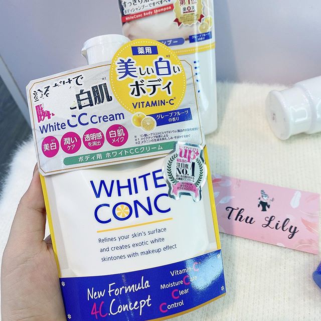 Kem Dưỡng Thể Trắng Da White Conc White CC Cream 200g