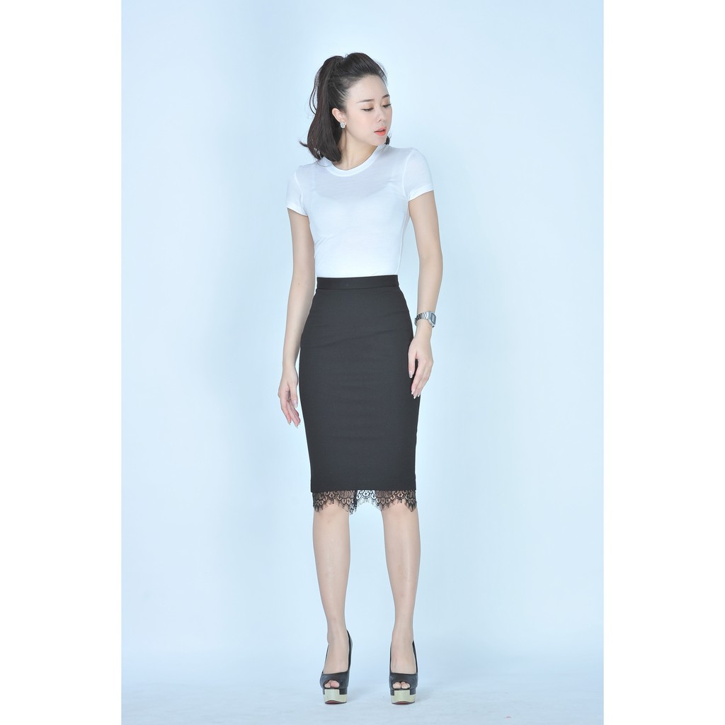 [CO MAYCA] Chân váy công sở nữ viền ren K20 | BigBuy360 - bigbuy360.vn