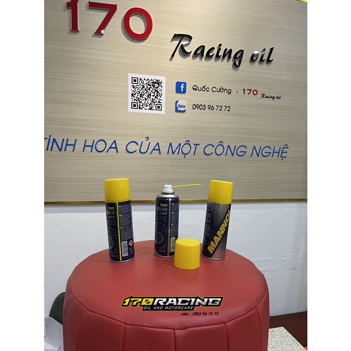 Chai Xịt Dưỡng Sên MANNOL 7901 CHAIN LUBE Dung Tích 200 ML Hàng Xuất Xứ Đức Dễ Dàng Mang Theo Các Chuyến Đi Xa