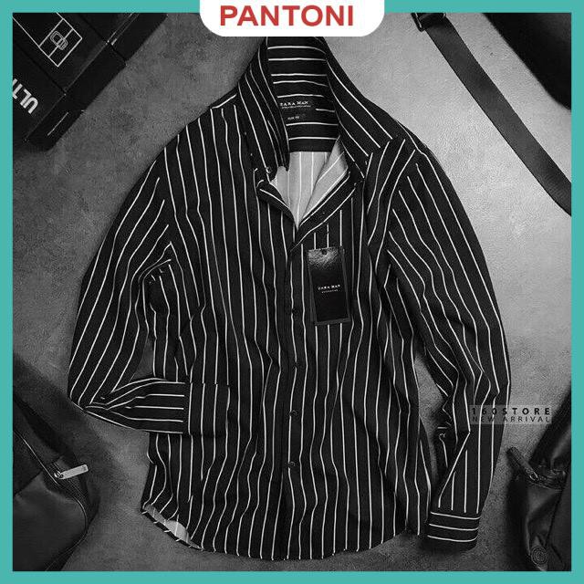 Áo sơ mi kẻ sọc nam, vải lụa cao cấp thái chống nhăn cao cấp, dáng ôm body, trẻ trung cá tính mã [SMKS] | BigBuy360 - bigbuy360.vn