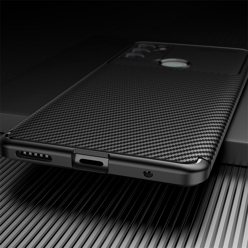 Ốp điện thoại silicon sợi carbon chống sốc cho Motorola Moto G60S G50 G30 edge 2021 G10 power S G100 20 Pro Lite plus