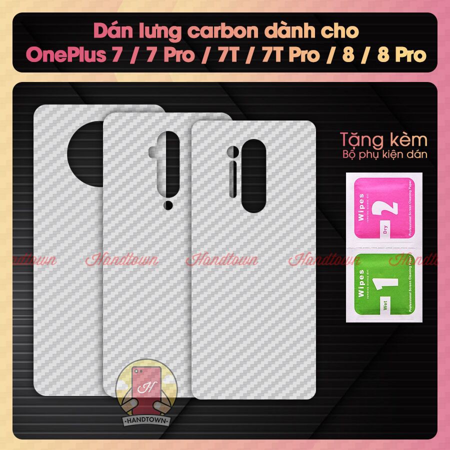 Miếng dán lưng cacbon OnePlus 7 / 7 Pro / 7T / 7T Pro / 8 / 8 Pro