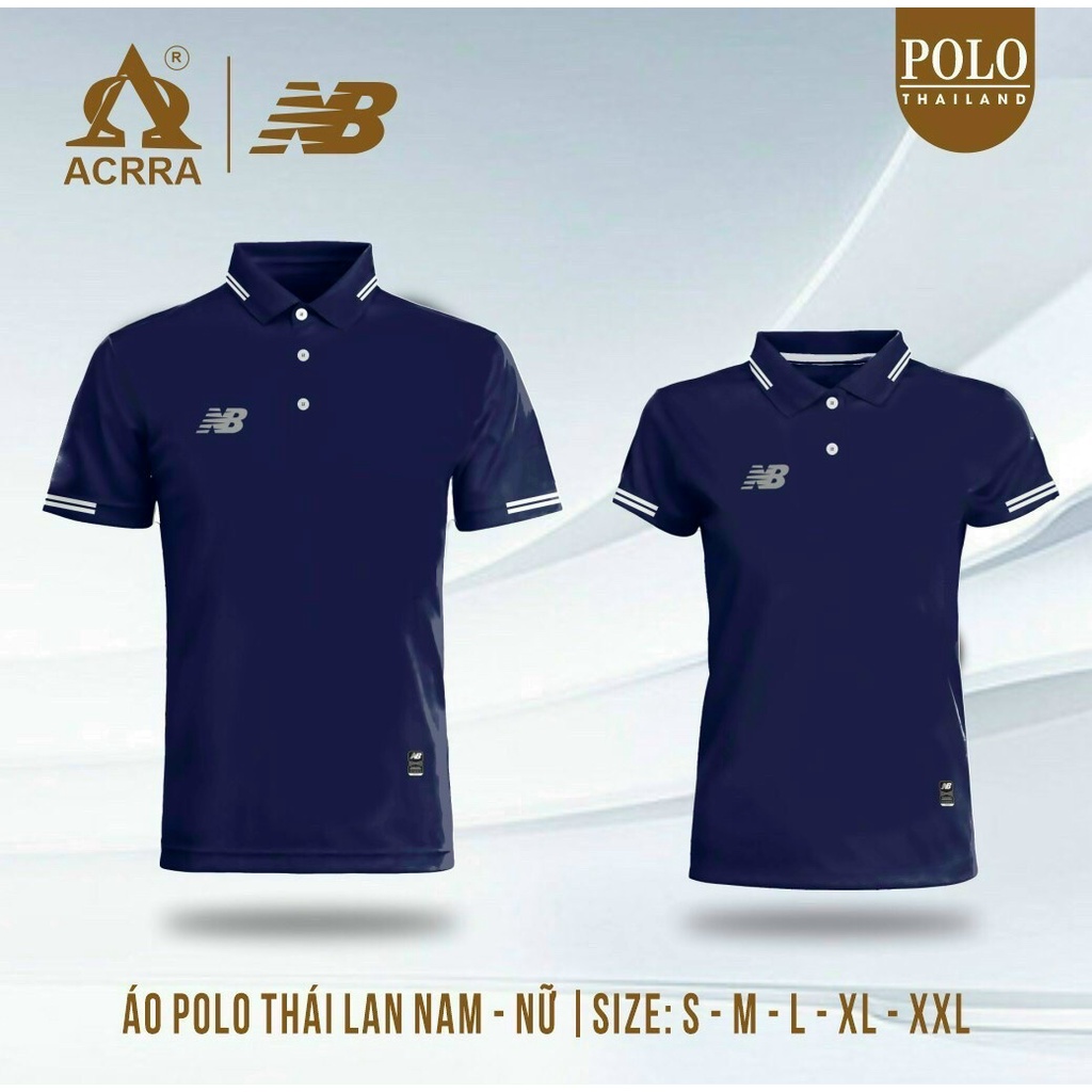 [Nhận in theo yêu cầu] Áo Polo NB thời trang acrra làm đồng phục áo team, áo lớp, công ty
