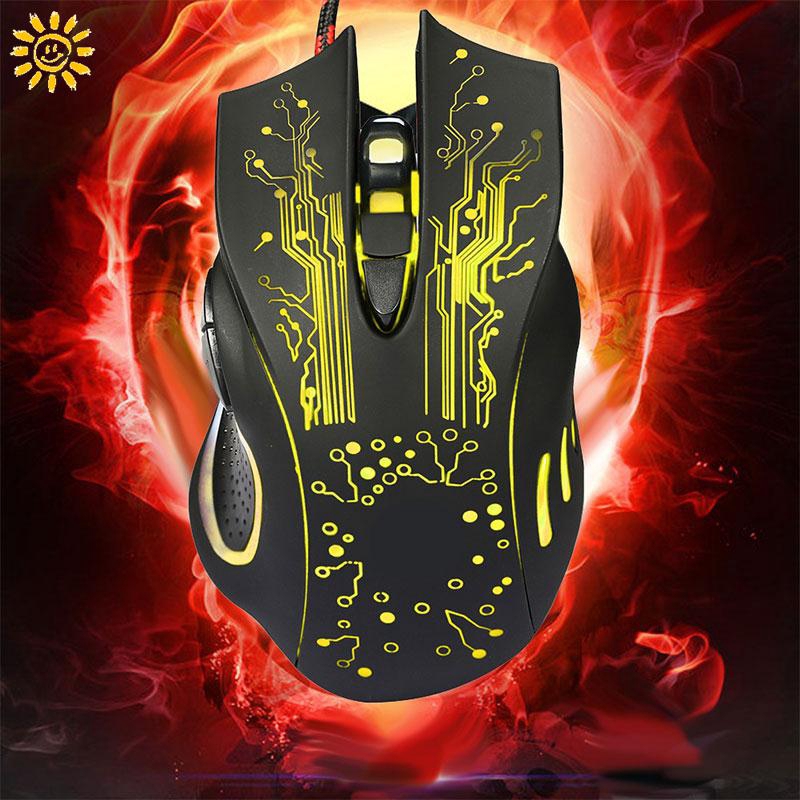 Chuột gaming USB đèn LED với 6 nút phụ trợ | BigBuy360 - bigbuy360.vn