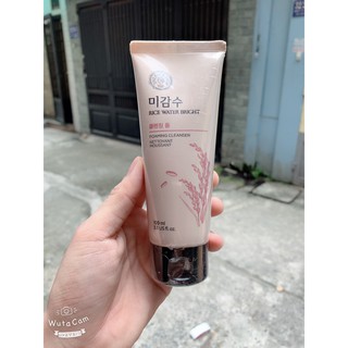 (100% aut) sữa rửa mặt Chiết Xuất Từ Gạo rice water 100g