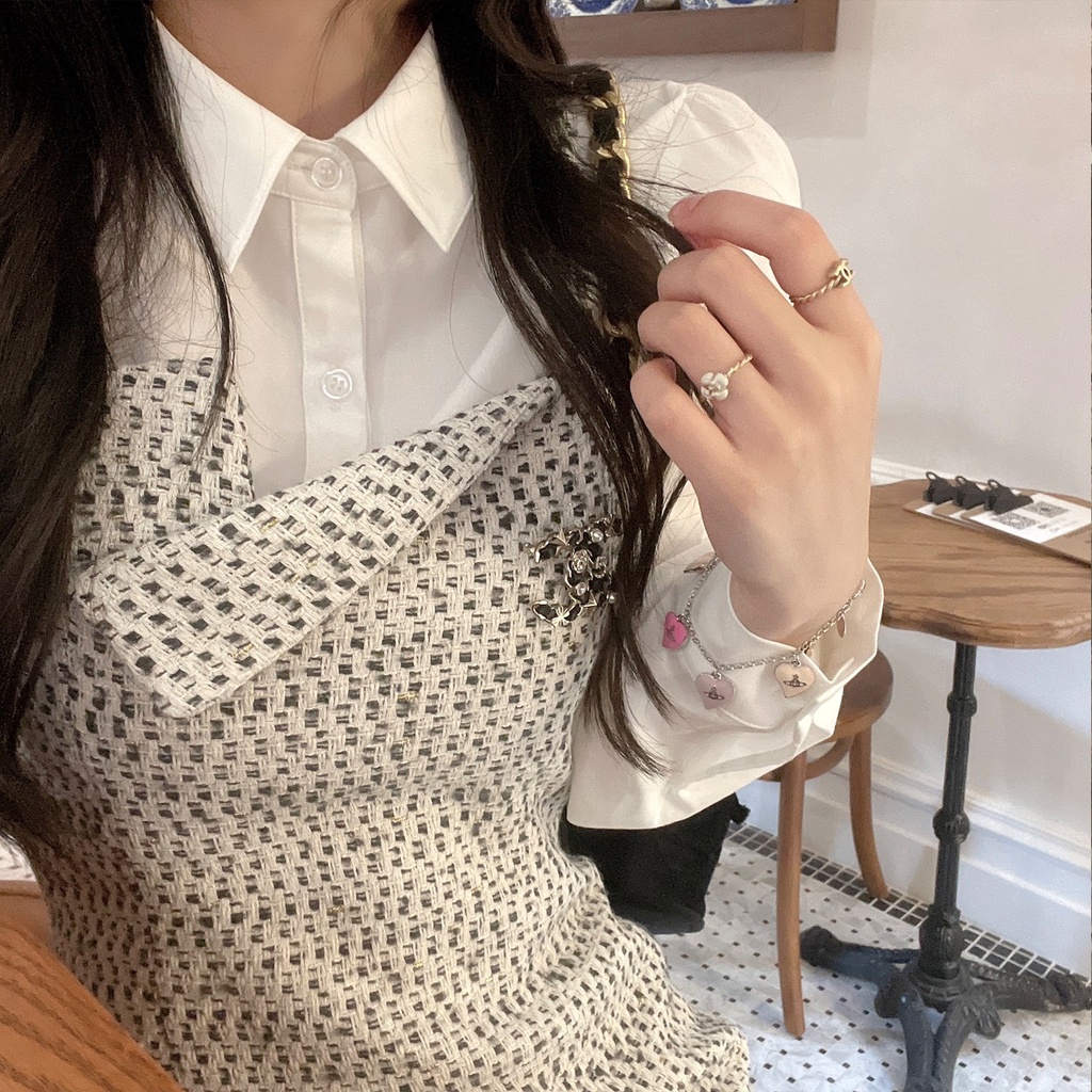 Váy tweed tiểu thư 2022